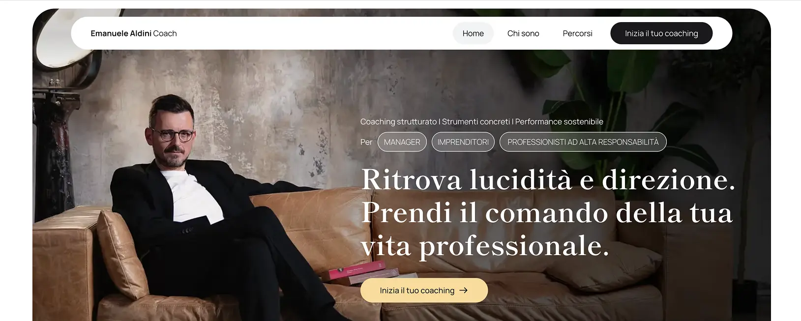 Header sito web di Emanuele Aldini